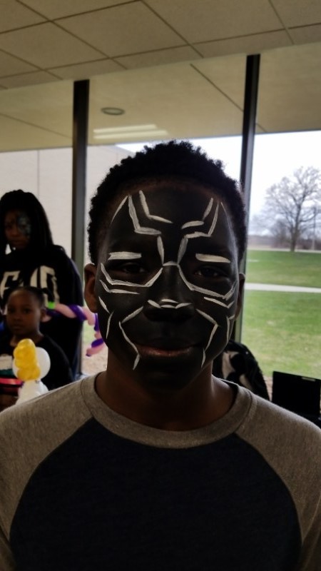 black panther face paint